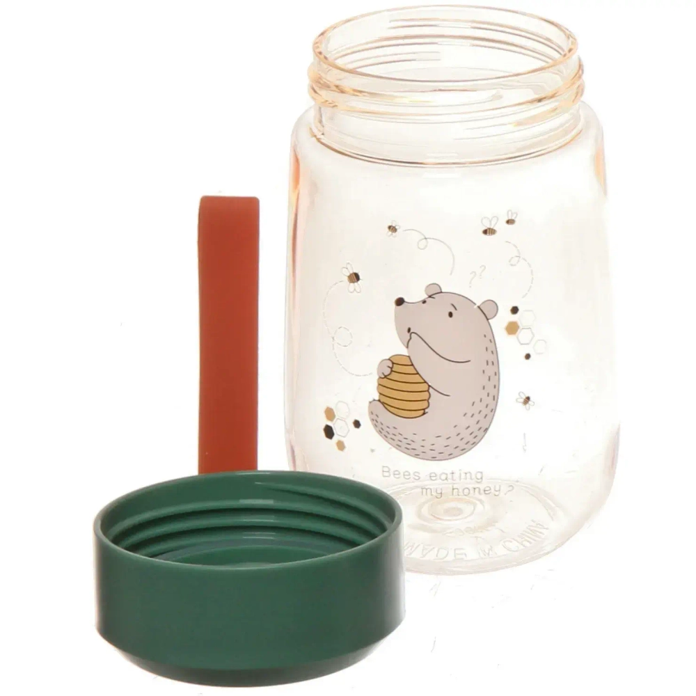 Бутылка питьевая пластиковая 380мл «Веселые зверушки»