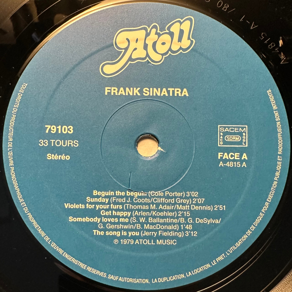Frank Sinatra - Collection Portrait De Frank Sinatra (Франция 1980г.)
