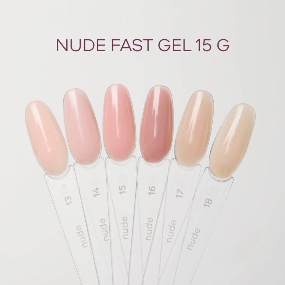 Луи Филипп Nude Fast Gel 13 - Гель для наращивания телесный, 15гр