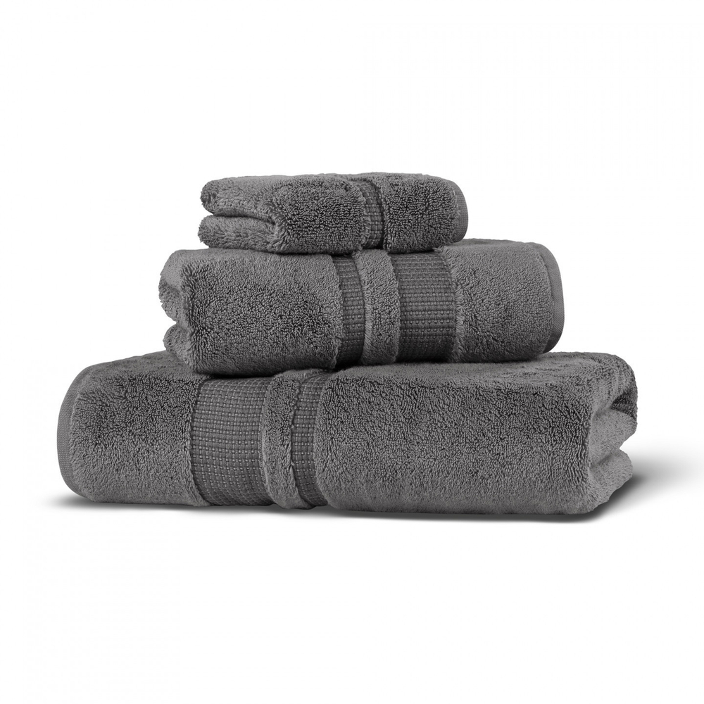 Полотенце махровое 40х30 Hamam Pera серо-бежевое Турция