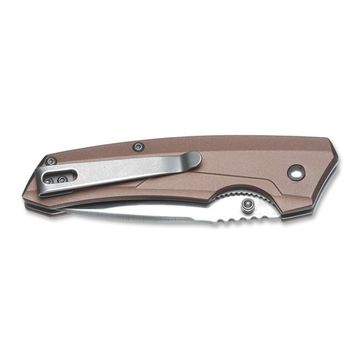 Складной нож Boker 01RY323 Seventies Metallic c клинком из стали 440A, рукоять алюминий / Stainless Steel