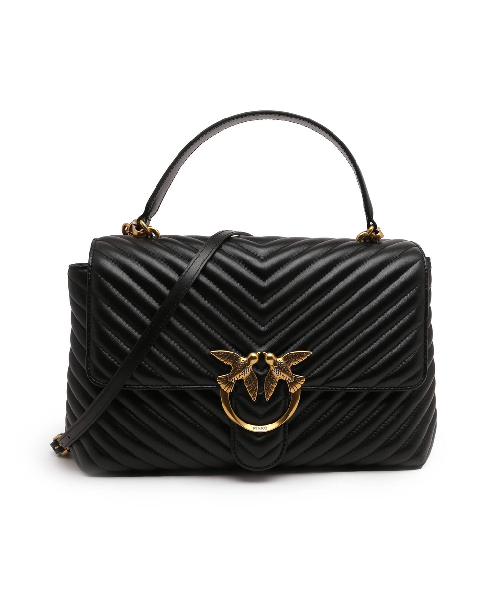 Кожаная сумка через плечо LOVE LADY PUFF BIG CL PLTT Pinko - черный(100042 A0GK)