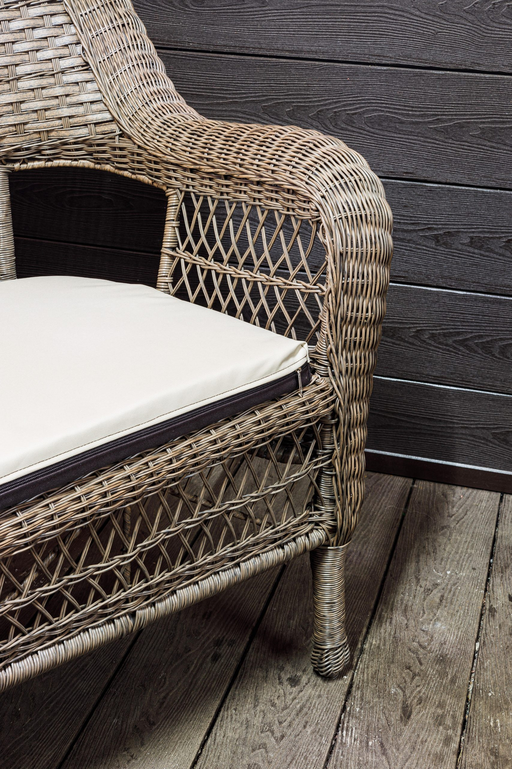 Диван 3-местный из искусственного ротанга МЭДИСОН «MADISON» с подушкой на сидение