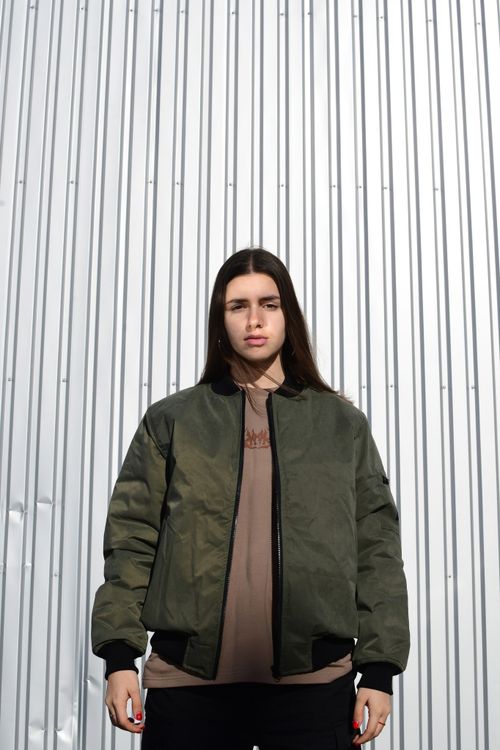 Бомбер Hook Лого Утеплитель 150 мембрана Олива