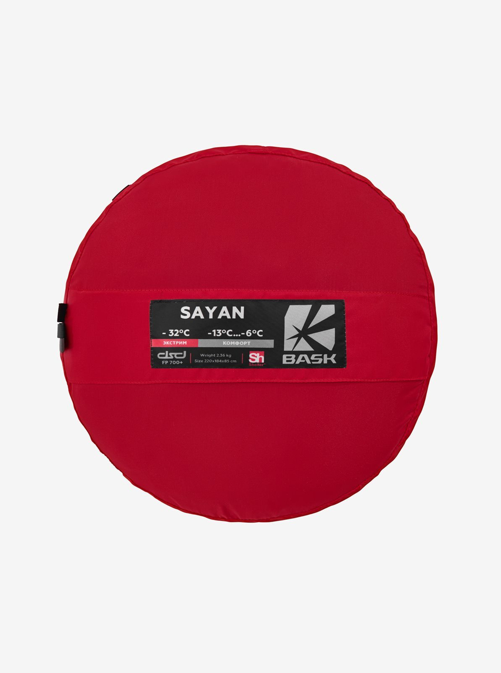 Спальный мешок пуховой BASK SAYAN красный