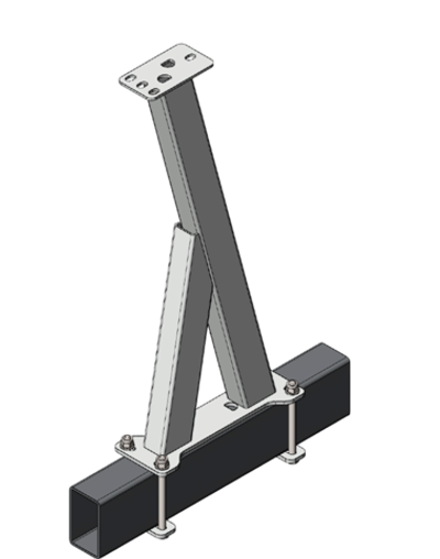 Кронштейн лебедки универсальный 650 в сборе