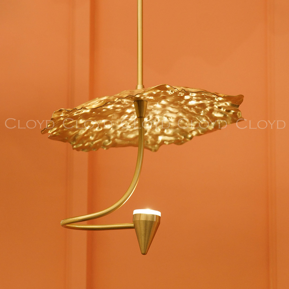 Подвесной светильник Cloyd KIRIBATI P1 / Ø20 см - латунь (арт.11374)