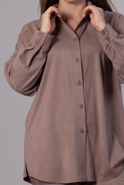 Блузка женская 3615зпб, какао #486Кк093615зпб