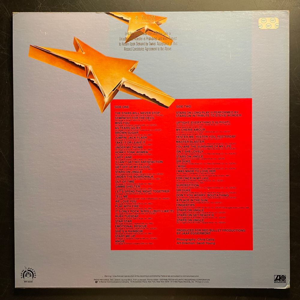 Stars On ‎– Stars On Long Play III (США 1982г.)