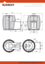 Печь для бани Эверест "Steam Heat" 24
