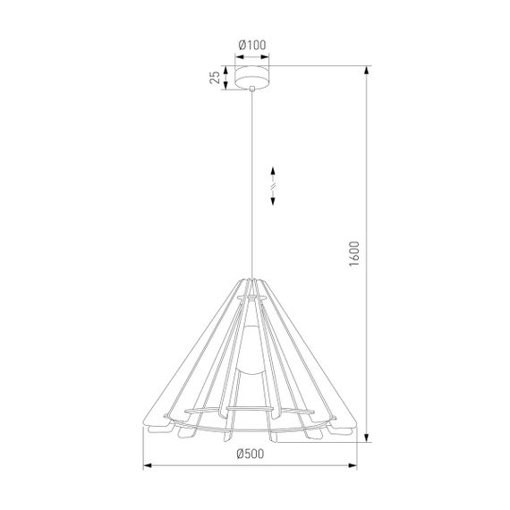 Подвесной светильник TK Lighting 6586 Eris