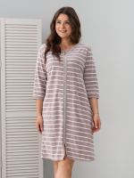 Халат Хм-562/бежевый-полоса-и