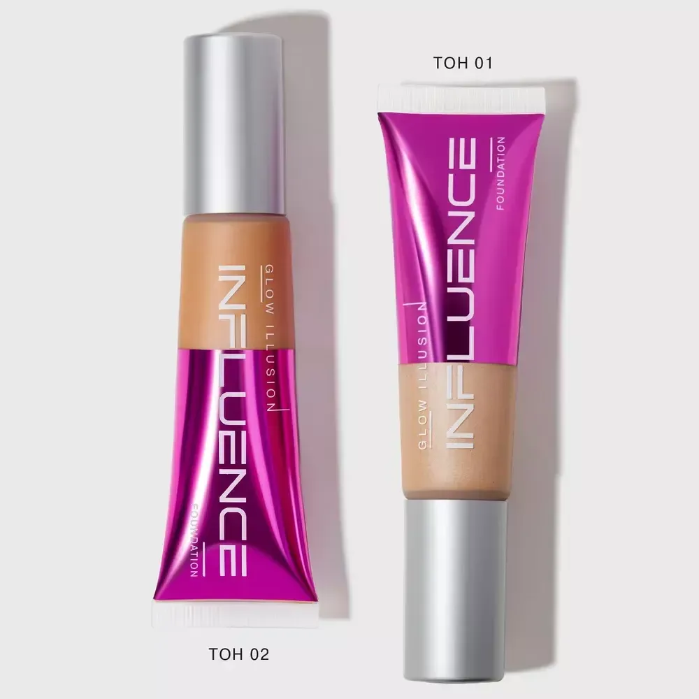 Тональная основа Influence Beauty Glow Illusion сияющая- 01 светло-бежевый