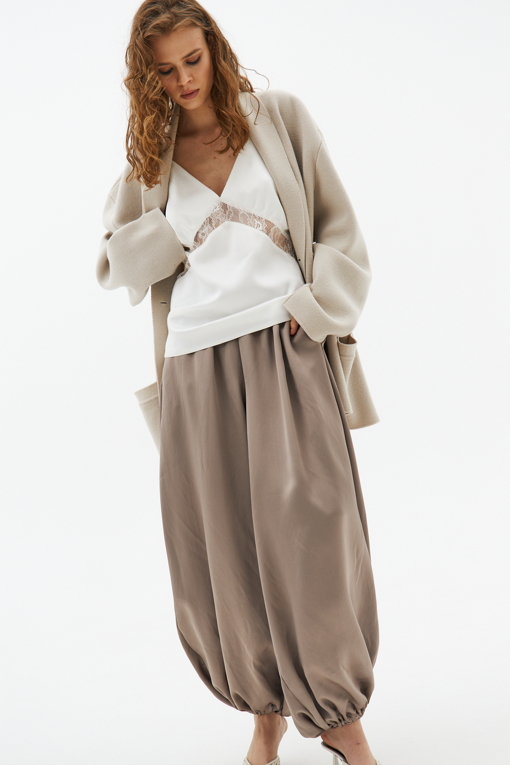 Пиджак вязаный