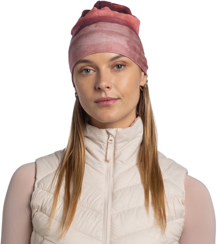 Шапка двухсторонняя Buff Ecostretch Lise Rosewood Фото 4