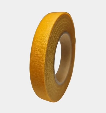 Тейп лента флористическая Жёлтая 12мм, 27м