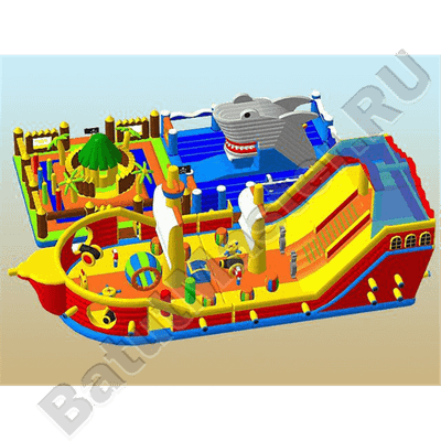 Коммерческий надувной батут "Остров сокровищ 2"