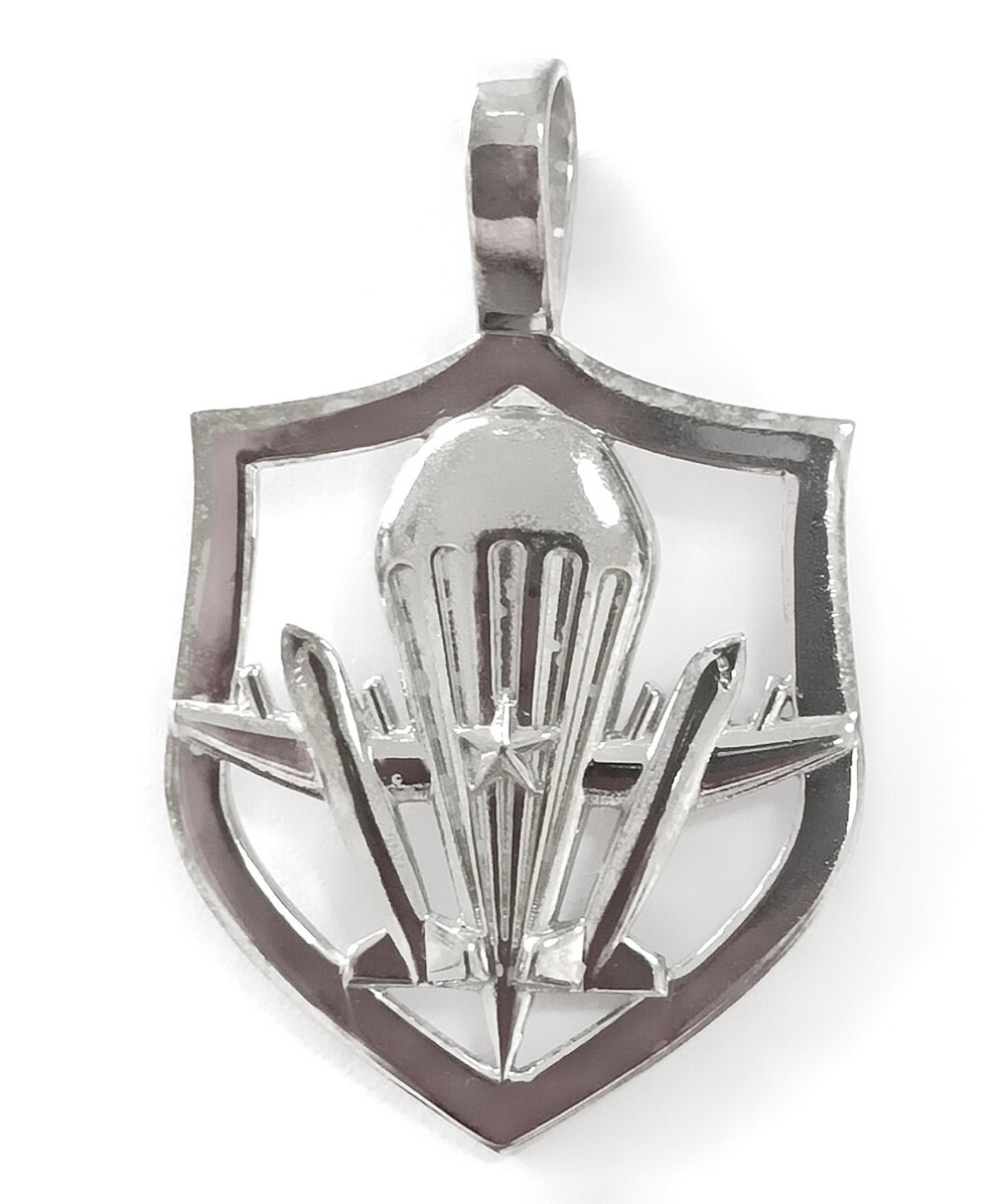 Ювелирная подвеска ВДВ из серебра