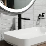 Смеситель для раковины WasserKRAFT Nuthe 9103H черный матовый