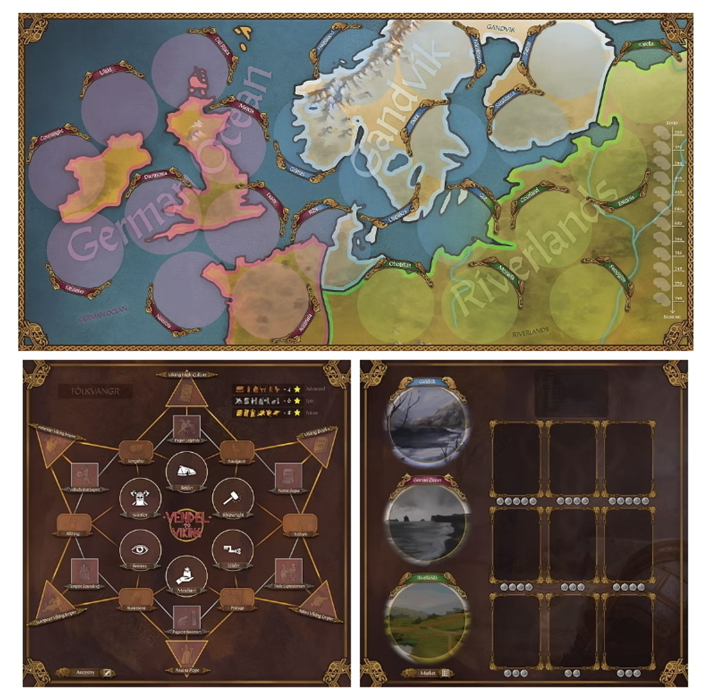Vendel to Viking Board Game + Promo Pack 1 + Metal Coins