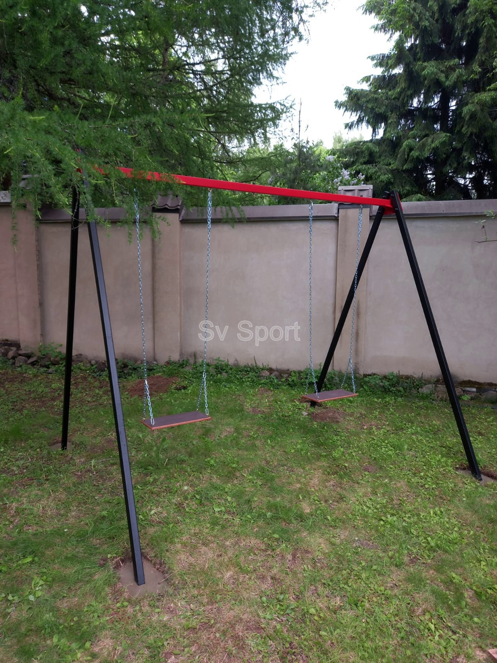 Монтаж уличных качелей Sv Sport