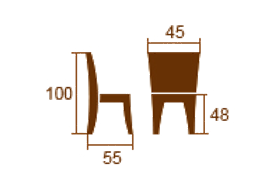 Стул Капри-2 (дуб/тон 335/ткань VelvetLUX 20)