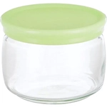 Банка с крышкой ЧЕШНИ 420 мл (зеленая крышка)