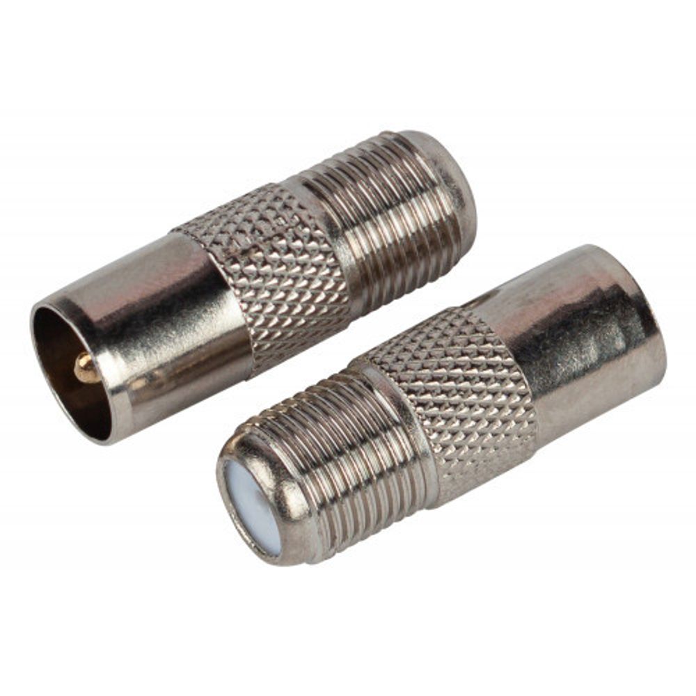 Переходник ЭРА SIMPLE гнездо F-штекер TV упаковка 1 шт