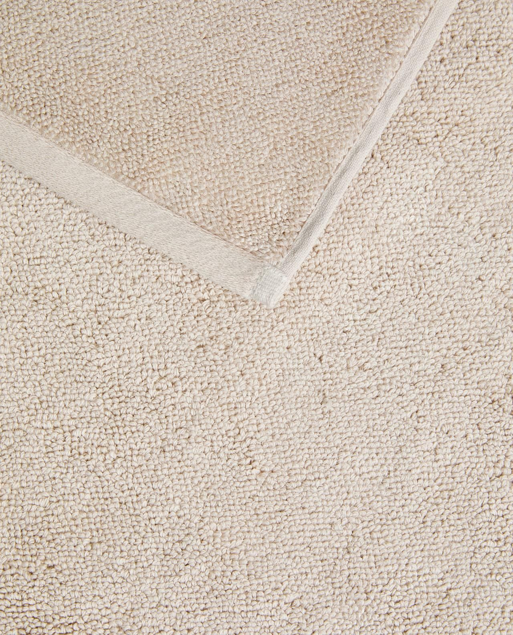 Zara Home - Хлопковый коврик для ванной с рисовой строчкой, бежевый, 60x90 см