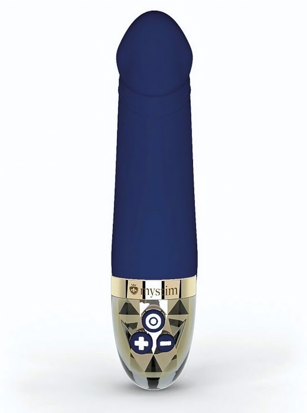 Синий вибратор для G-точки Real Deal Neal - 16,5 см. (Цвет: синий)