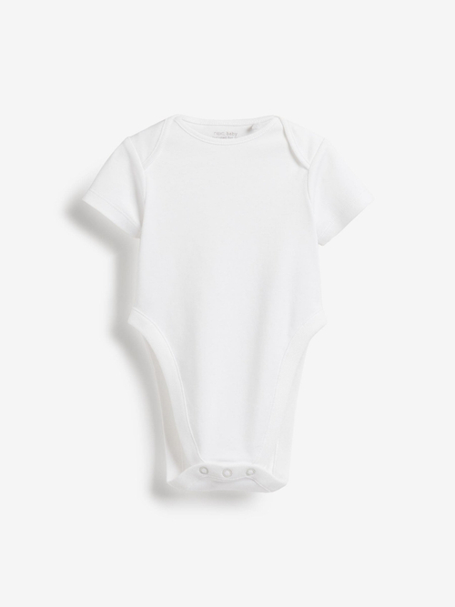 Боди с коротким рукавом для малышей Next T30-040, 5 шт., Белый