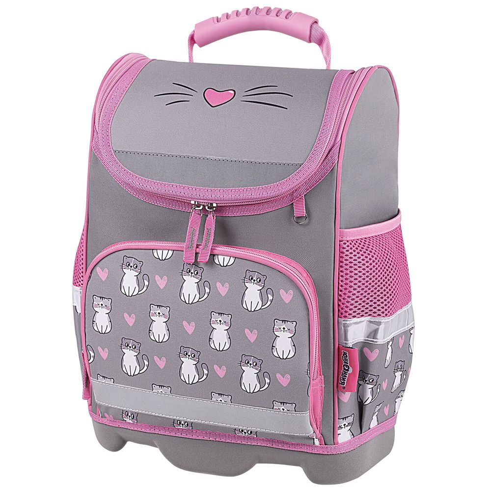 Ранец ЮНЛАНДИЯ WISE, 1 отделение, 3 кармана, устойчивое дно, "Sweet whiskers", 37x29х15 см, 272075