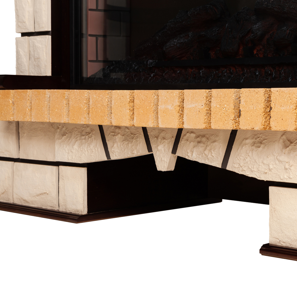 Каминокомплект Real Flame Stone Corner 26 AO с очагом 3D Helios 26 SBG (угловой)