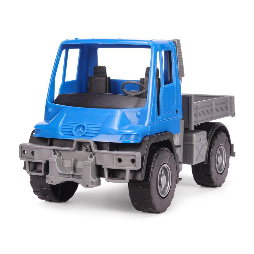 Самосвал бортовой "Мерседес Unimog U 500" 17.5см синий (Лена)