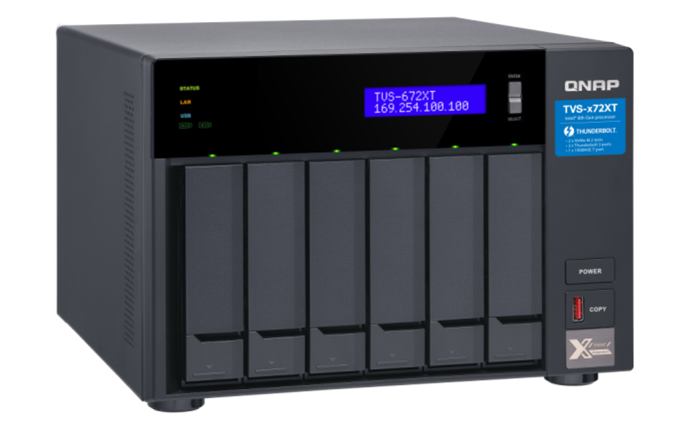 Сетевой RAID-накопитель  QNAP TVS-672XT-i5-8G