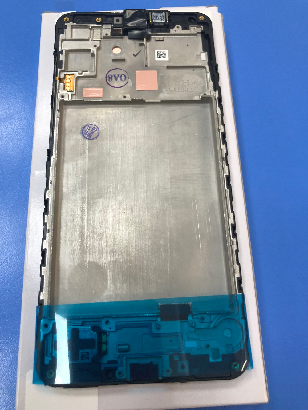 Дисплей в сборе с тачскрином и рамкой чёрный для Samsung A166 Galaxy A16 5G Оригинал