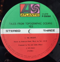 Винтажная виниловая пластинка LP Yes Tales From Topographic Oceans (Japan 1974) (Obi) Ritual