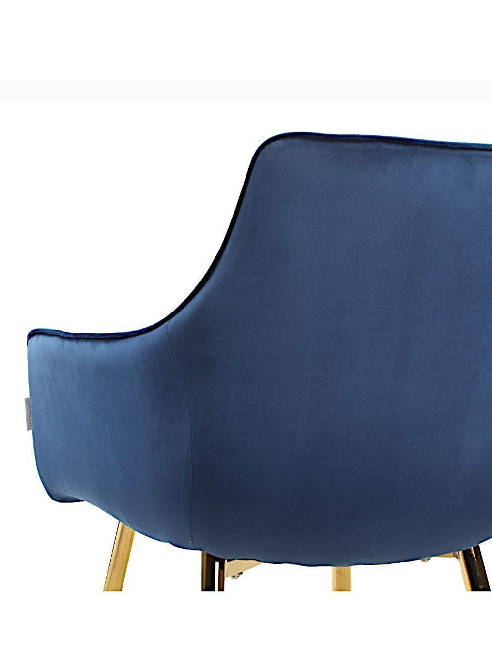 Стул LA ALTA CATALINA велюр синий, каркас золото