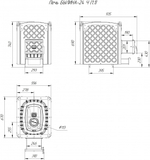 Печь для бани Былина-24 Ч