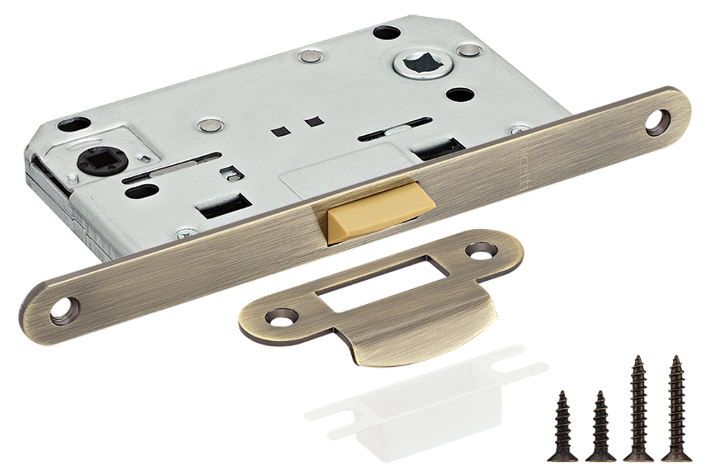 Защелка сантехническая бесшумная Rucetti RP1895 AB Цвет - античная бронза