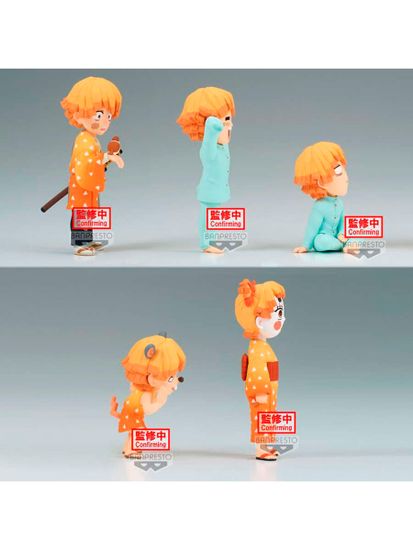 Фигурка Аниме Клинок рассекающий демонов WCF Zenitsu 7см 1шт.