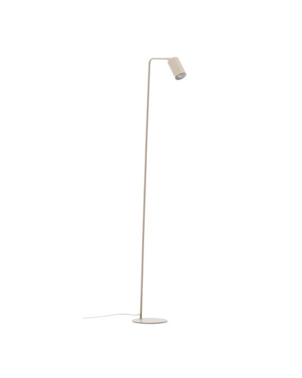 Торшер Manie из металла с бежевой текстурированной отделкой