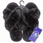 Тапочки женские домашние «TWIN», цвет чёрный, р-р 36-37