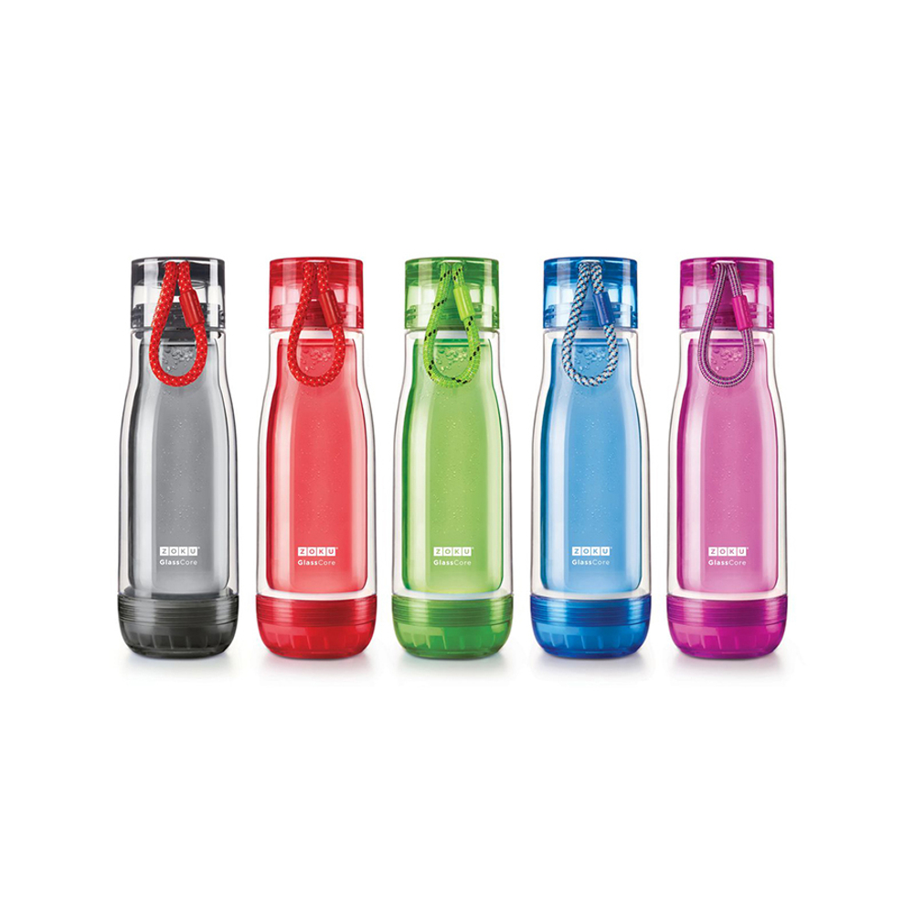 Бутылка Zoku 475 мл красная