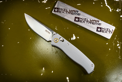 Складной нож SRM 255L-GK Satin сталь 10Cr15CoMoV рукоять Bluish Grey G10