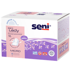 Урологические прокладки вкладыши Seni Lady Micro