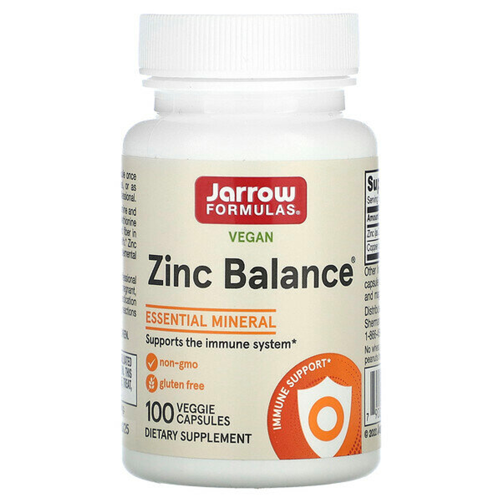 Витамины Jarrow Formulas Zinc Balance 100 капсул