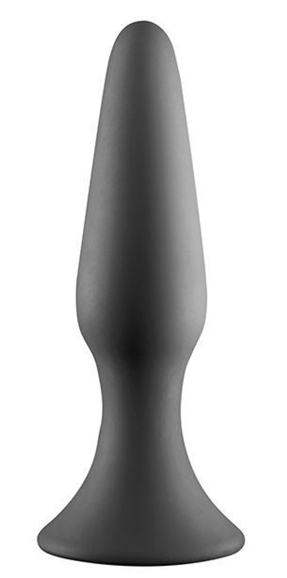 Серая анальная пробка METAL BALL BUTT PLUG - 15 см. (Цвет: серый)