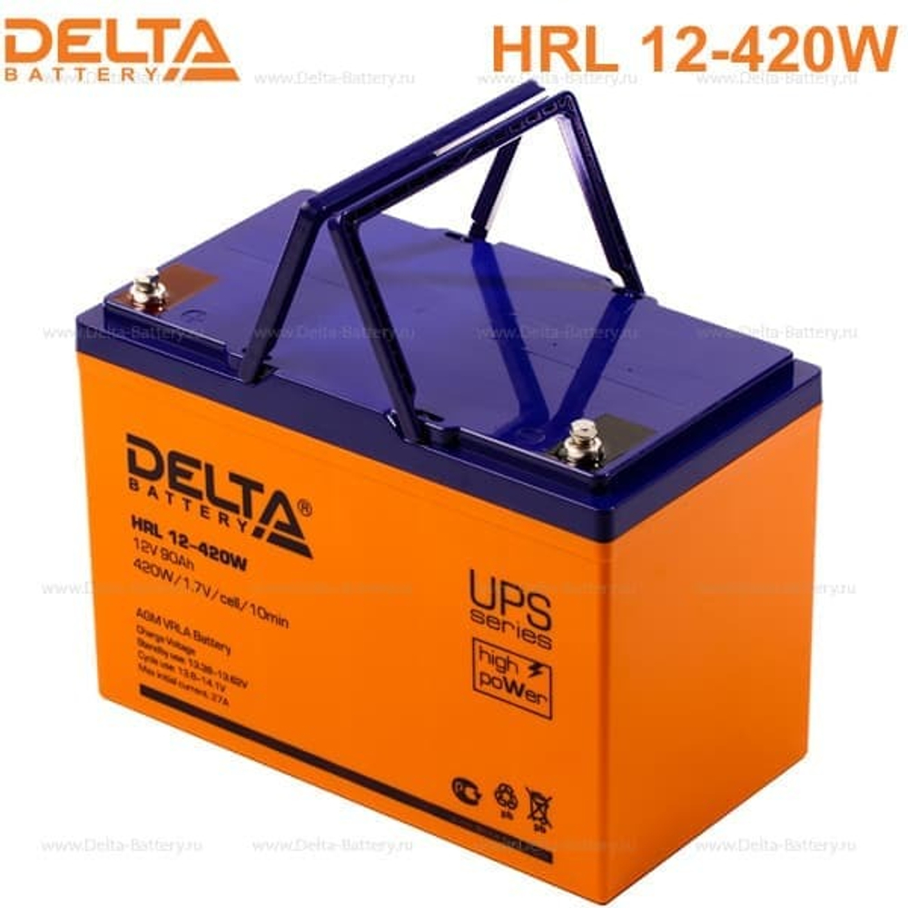 Аккумуляторная батарея Delta HRL 12-420W (12V / 90Ah)