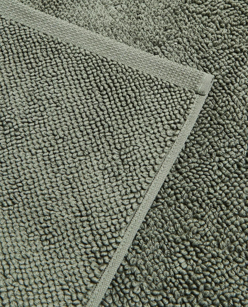 Zara Home - Гладкий нескользящий коврик для ванной, зеленый, 50x70 см